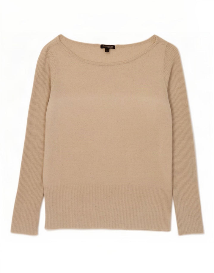 Massimo Dutti Damen Bluse Top UK 10 Small Beige