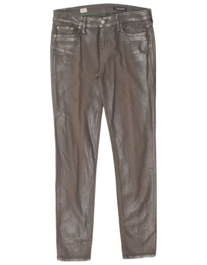 TOMMY HILFIGER Damen Venice LW Skinny Jeans W30 L30 Graue Baumwolle