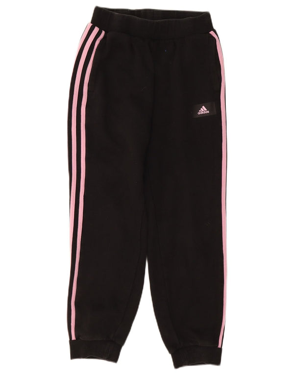 ADIDAS Mädchen-Trainingshose, Jogginghose, 11–12 Jahre, schwarze Baumwolle