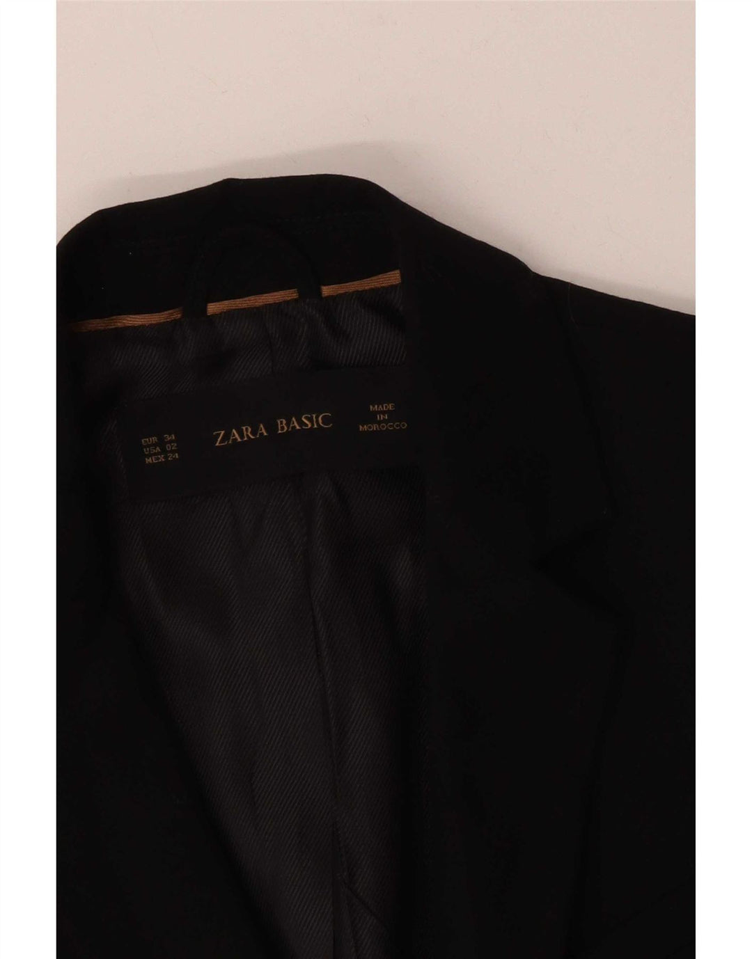 Zara Damen 1-Knopf-Blazerjacke EU 34 2XS Rot Polyester