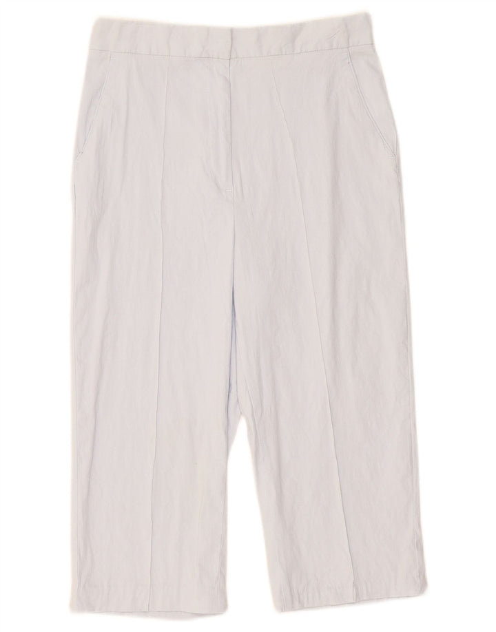 Zara Damen Capri-Hose, Größe S, W26, L17, Blau