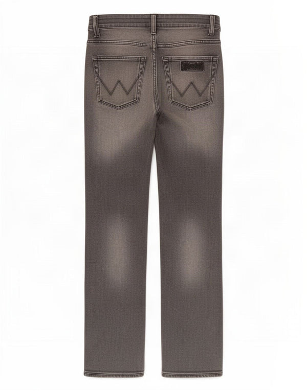 Wrangler Herren Skanders Straight Jeans W30 L30 Graue Baumwolle