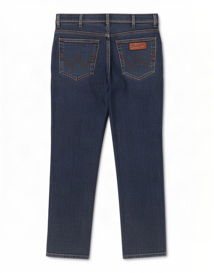 Wrangler Herren Texas Stretch Straight Jeans W36 L26 Blaue Baumwolle