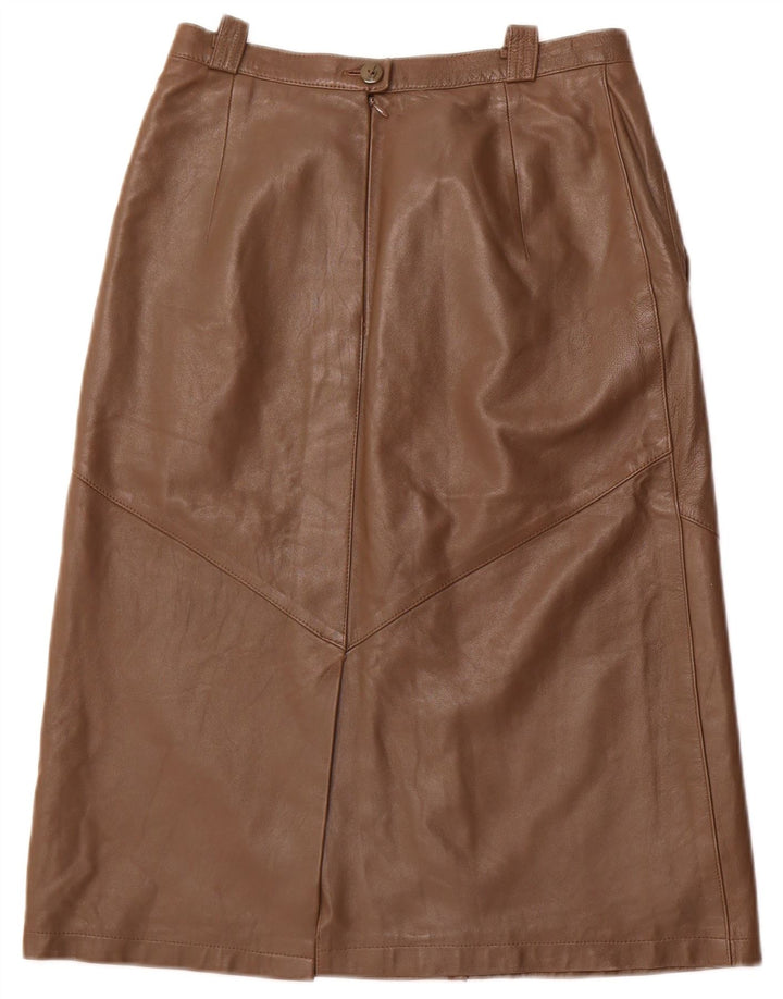 BARDEHLE Damen Lederrock EU 40 Medium W28 Braun