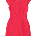 WAREHOUSE Damen Etuikleid UK 6 XS Rot Polyester