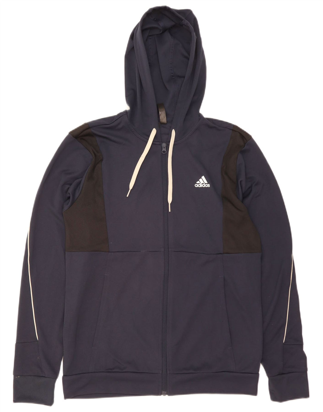 ADIDAS Herren Aeroready Zip Hoodie Pullover Medium Marineblau Polyester