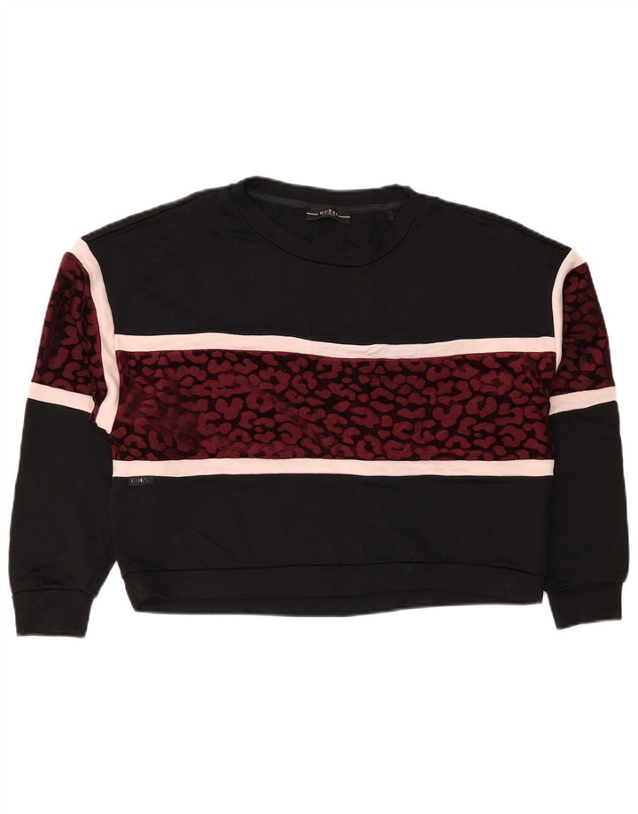 Guess Damen-Sweatshirt in Übergröße, Gr. 14, mittelschwarz, mit Tiermuster