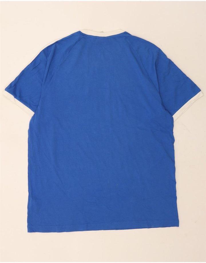 Adidas Herren T-Shirt Top XL Blau Baumwolle