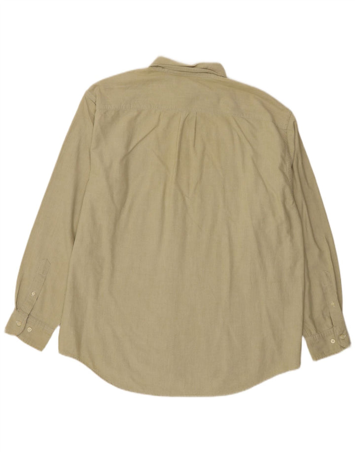 Gap Herren-Hemd mit lockerer Passform, Größe L, Beige, Baumwolle