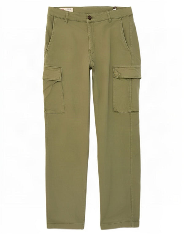 Franklin Marshall Mens Skinny Cargo Trousers W34 L29 Khaki Cotton
