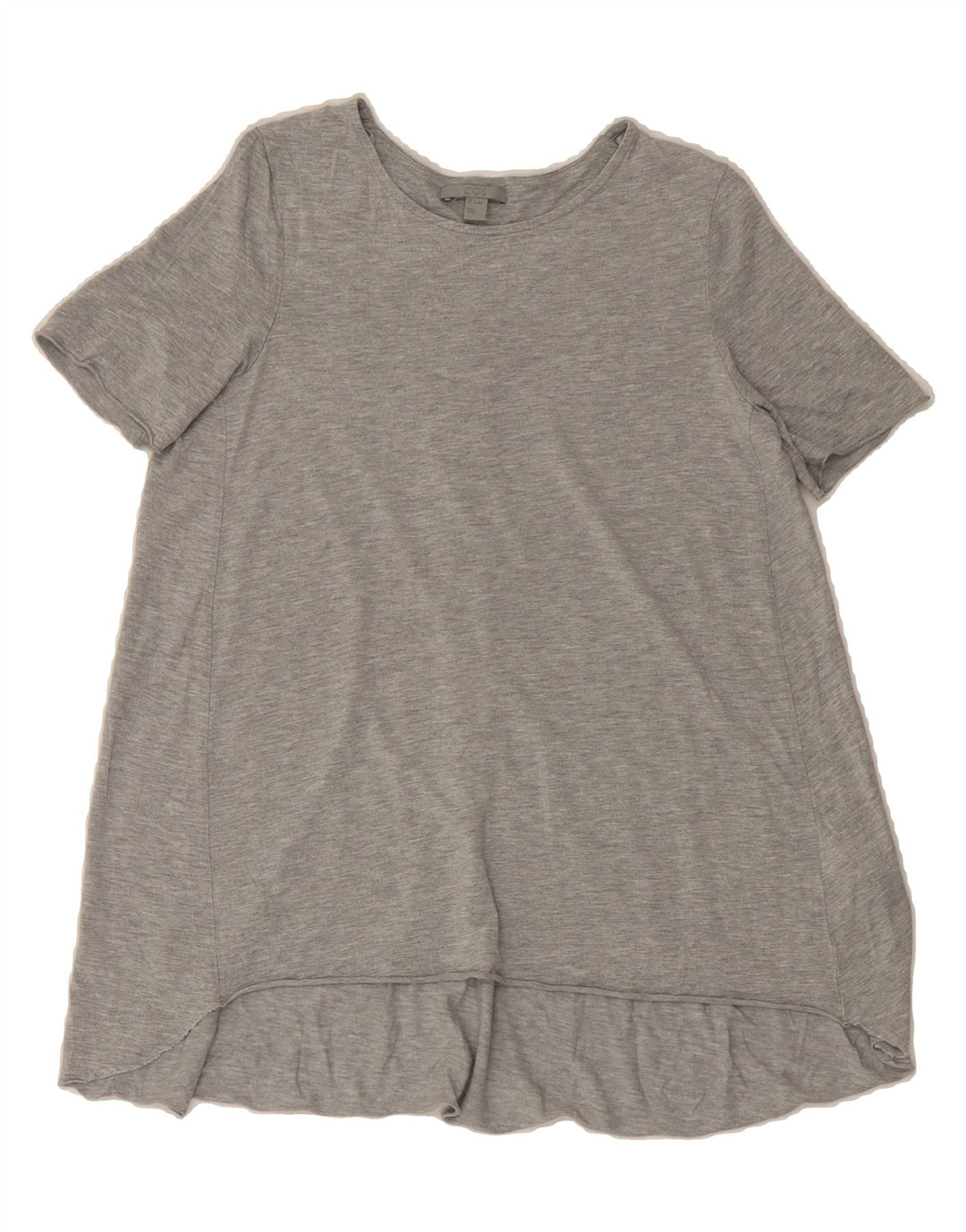 COS Womens Tunic Top UK 10 Small Grey Lyocell Vintage Cos and Second-Hand Cos from Messina Hembry 