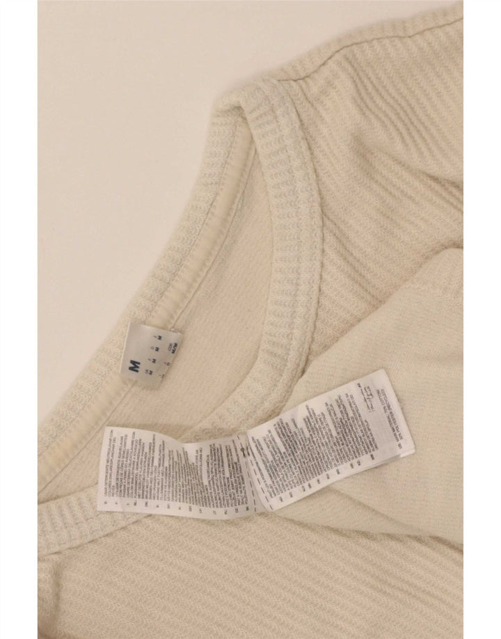 Reebok Herren-Oberteil, langärmelig, mittelbeige Baumwolle