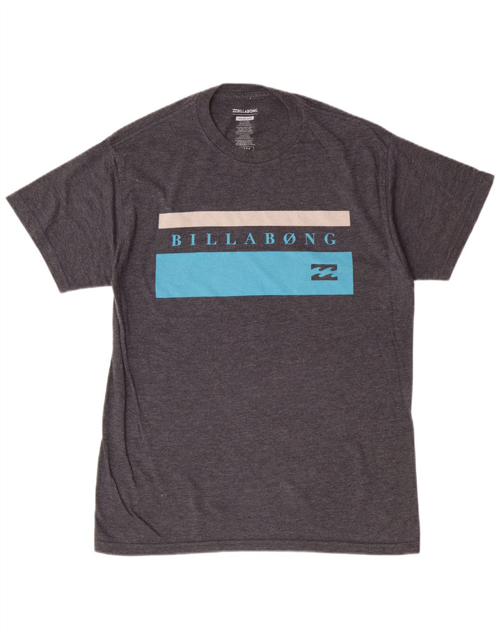BILLABONG Herren Grafik-T-Shirt-Oberteil aus mittelgrauer Baumwolle