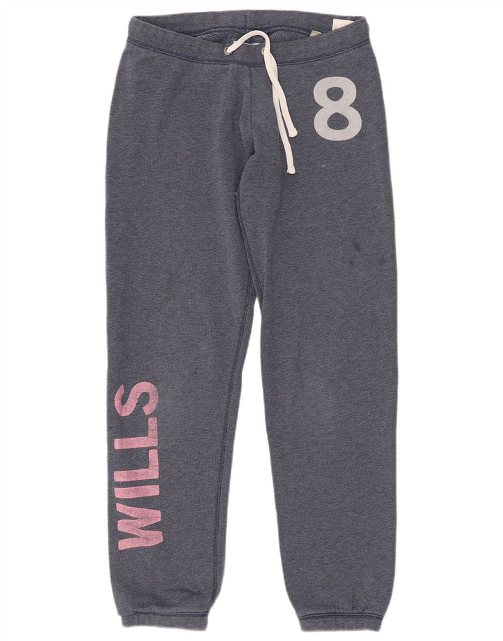JACK WILLS Damen-Trainingsanzug mit Grafik, Jogginghose, Gr. 8, Marineblau