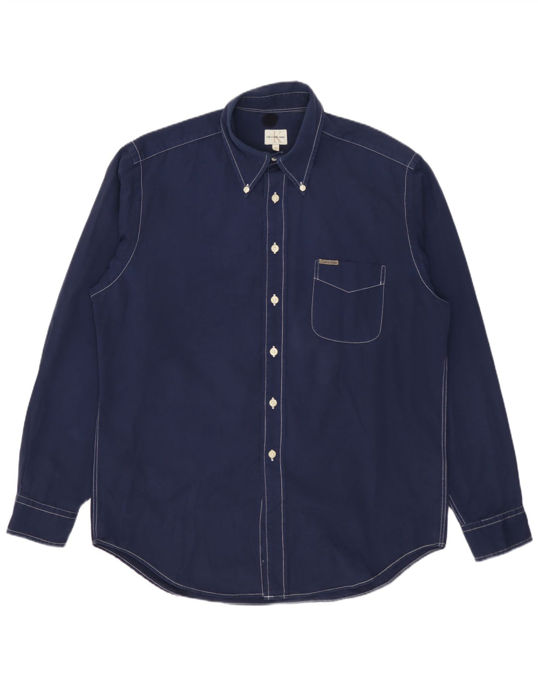 Calvin Klein Jeans Herrenhemd Medium Marineblau