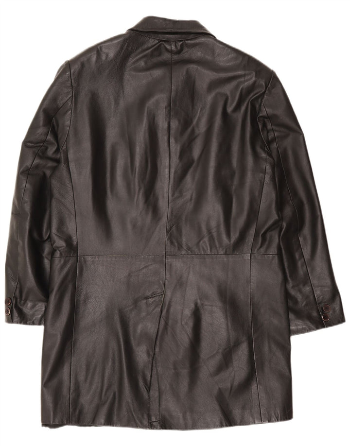 Conbipel Herren Free Heron Ledermantel IT 48 Mittelschwarzes Leder
