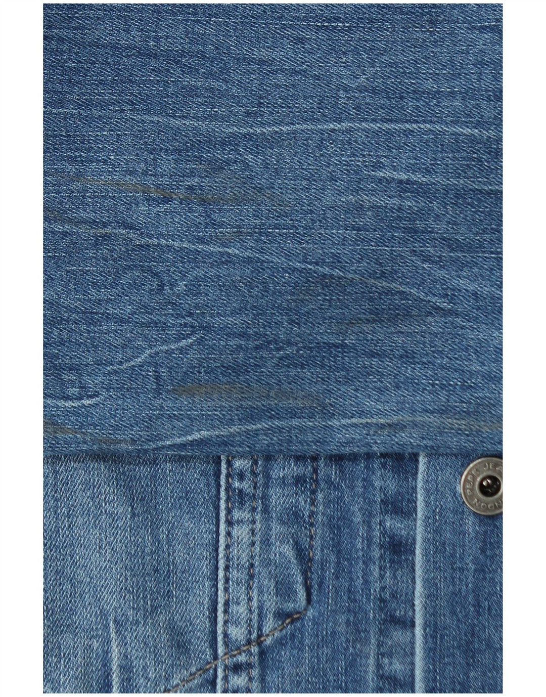 PEPE Jeans Herren Jeansjacke UK 40 Große blaue Baumwolle
