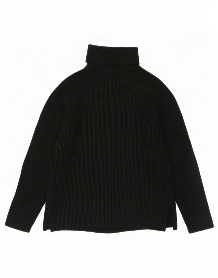 Marks & Spencer Damen-Pullover mit Rollkragen, Gr. 14, mittlere schwarze Viskose