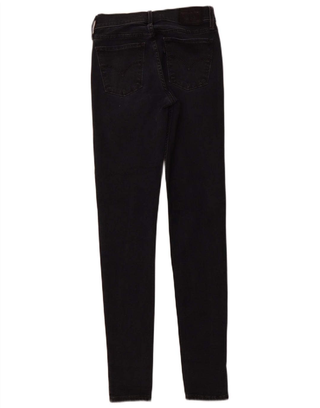 LEVI'S Damen 710 Super Skinny Jeans W25 L30 Schwarze Baumwolle