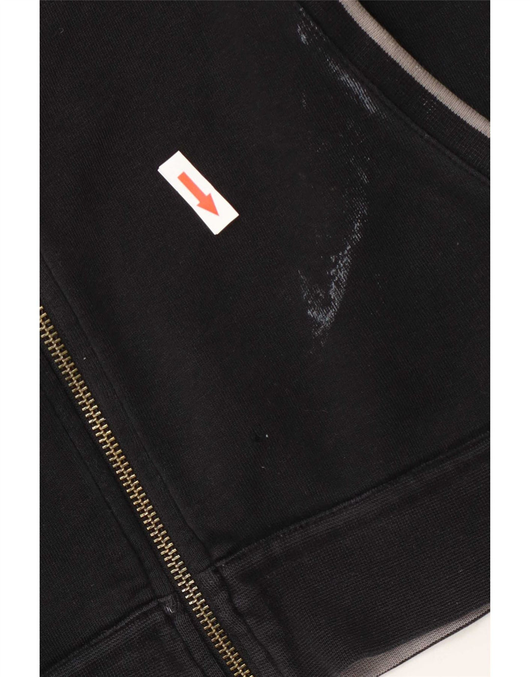 Armani Herren-Kapuzenpullover mit Reißverschluss, groß, schwarze Baumwolle