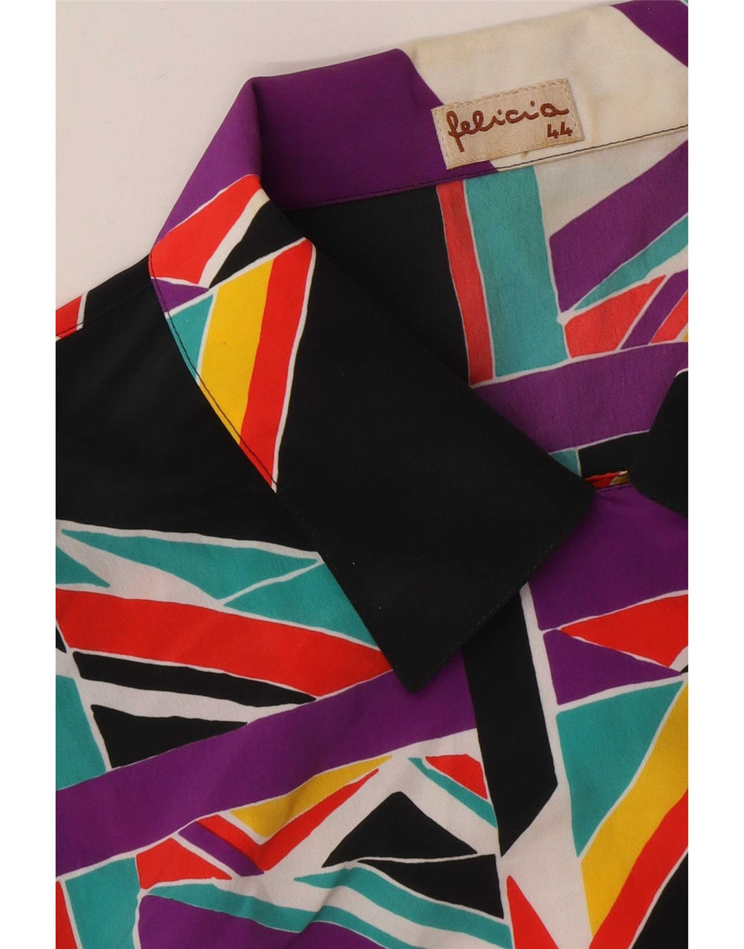 Felicia Damen Crop-Hemdbluse IT 44 Medium Mehrfarbig Geometrisch