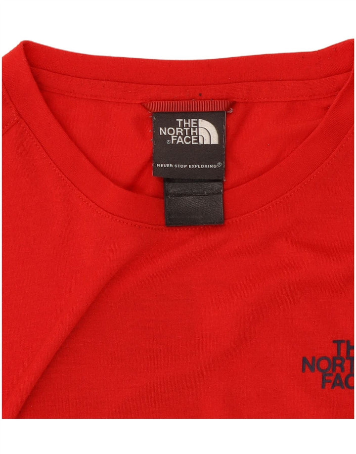 The North Face Herren-T-Shirt mit Grafik, Mittelrotes Polyester
