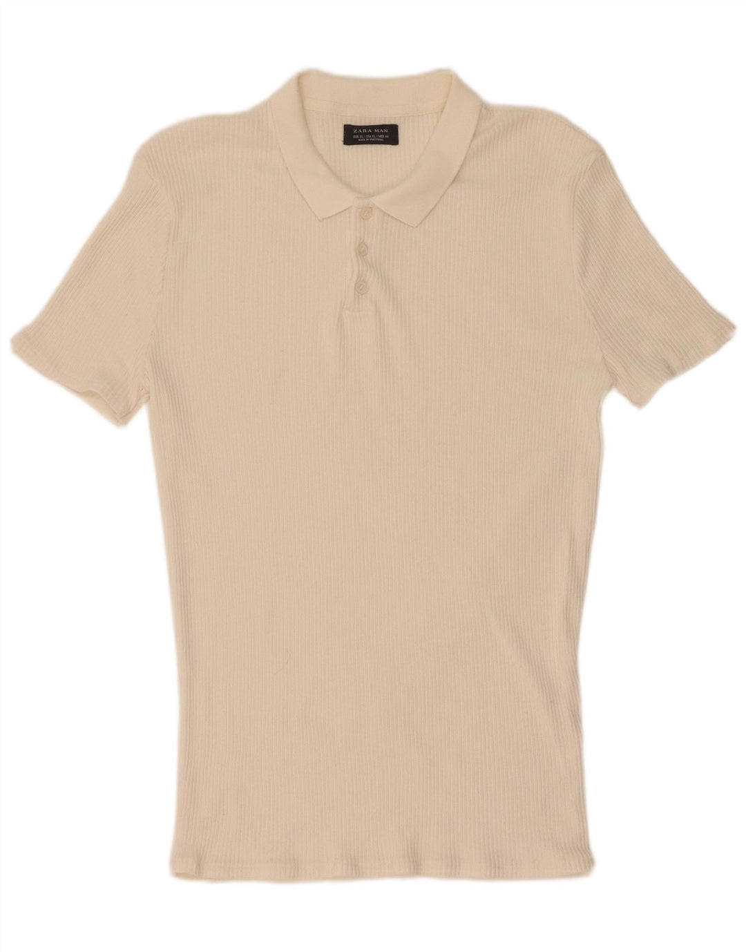 Zara Herren Poloshirt XL Weiß