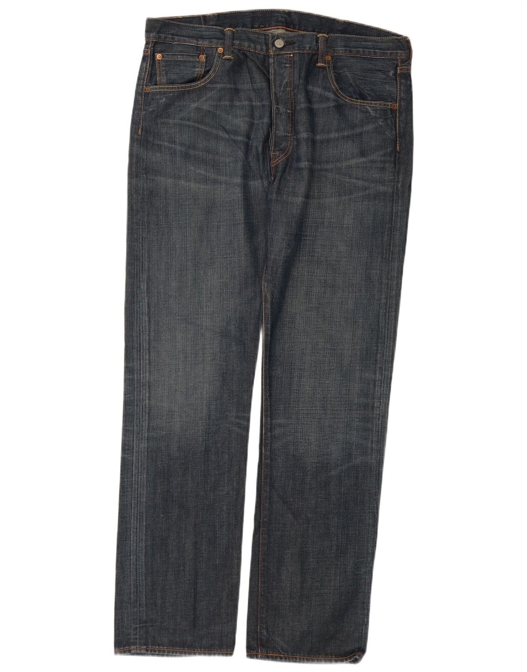 Levi's Herren 501 Straight Jeans W38 L34 Blaue Baumwolle