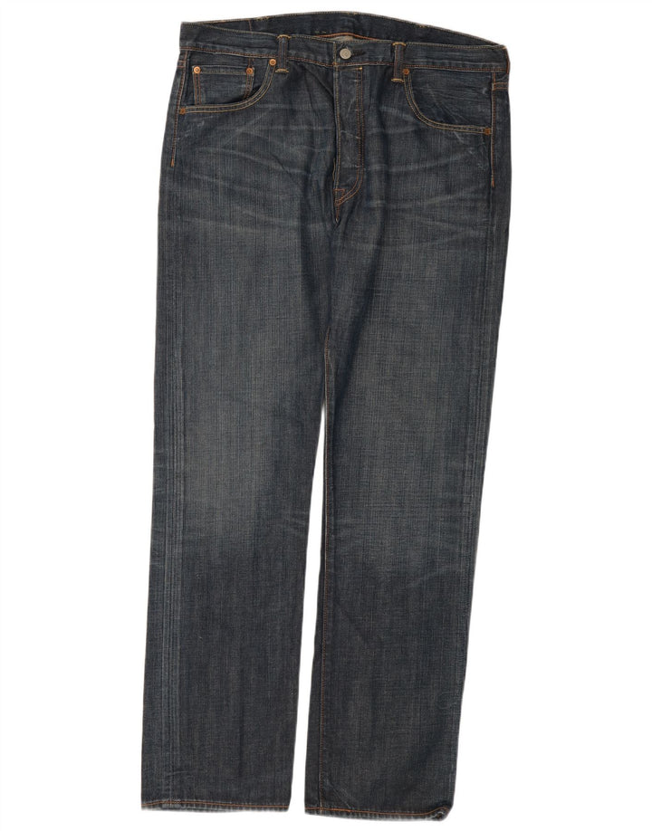 Levi's Herren 501 Straight Jeans W38 L34 Blaue Baumwolle
