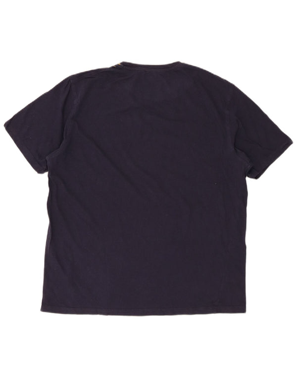 Trussardi Herren-T-Shirt mit Grafik, XL, Marineblau, Baumwolle