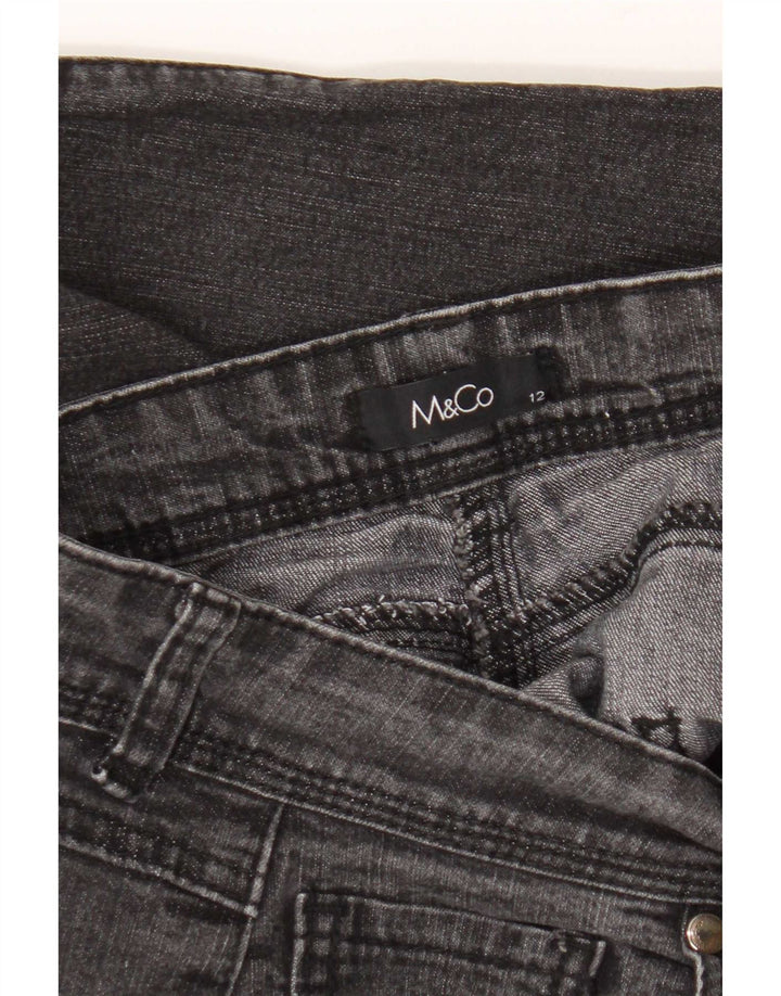 M&Co Damen Straight Jeans UK 12 Medium W30 L30 Grau