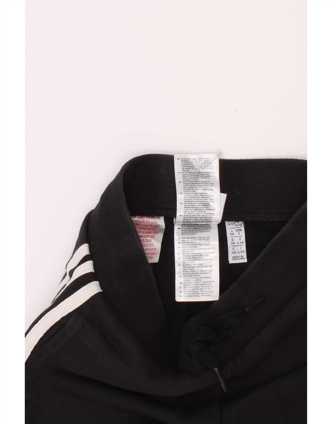 Adidas Sportshorts für Jungen, 4–5 Jahre, schwarze Baumwolle