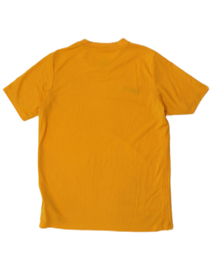 Nike Dri Fit T-Shirt für Jungen, 12–13 Jahre, groß, gelbes Polyester