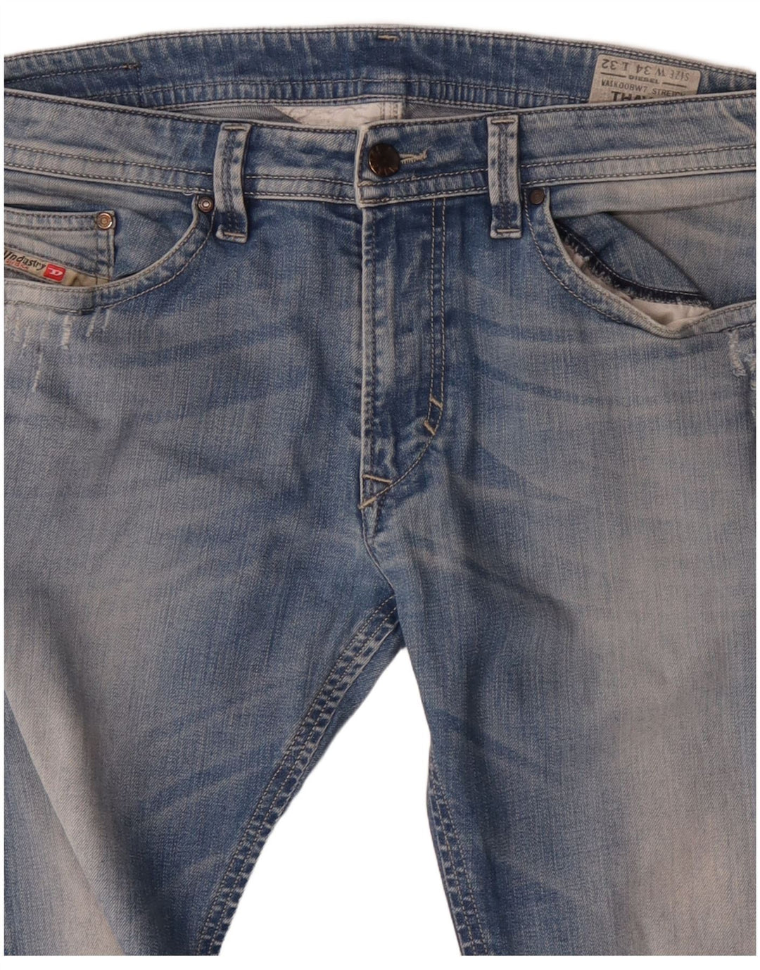 Diesel Herren Thavar Slim Jeans W34 L32 Blaue Baumwolle
