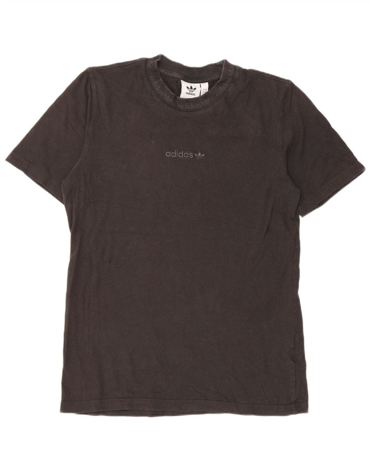 Adidas Herren T-Shirt Top Small Schwarz Baumwolle