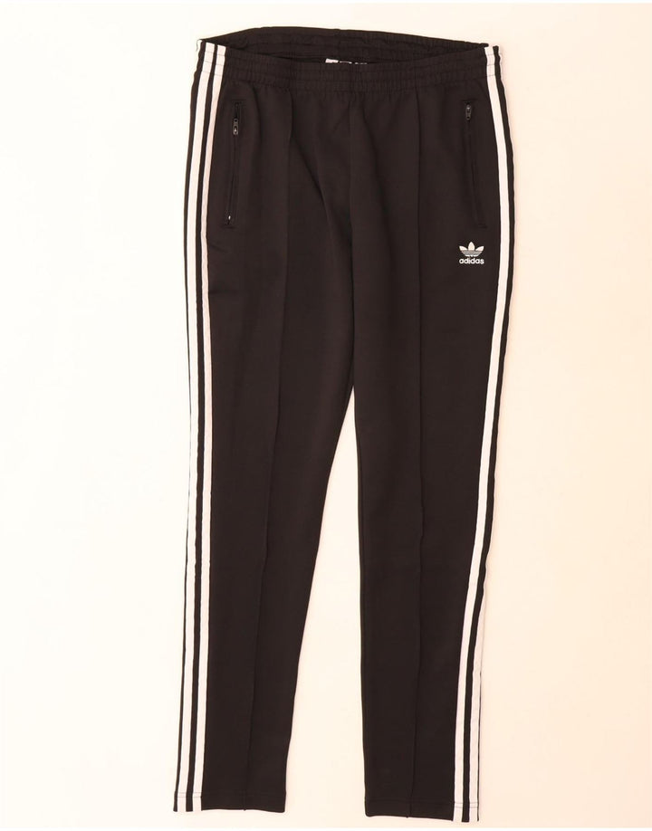 Adidas Damen Trainingshose UK 14 Medium Schwarz Polyester