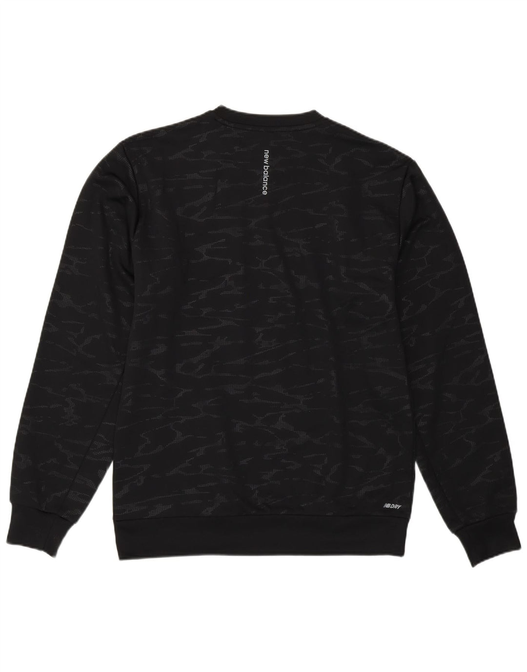 New Balance Herren Sweatshirt Pullover Small Schwarz Camouflage Polyester
