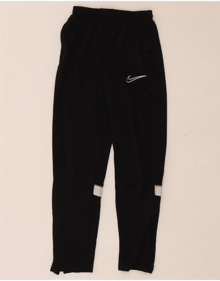 NIKE Jungen-Trainingshose, 12–13 Jahre, groß, schwarzes Farbblock-Polyester