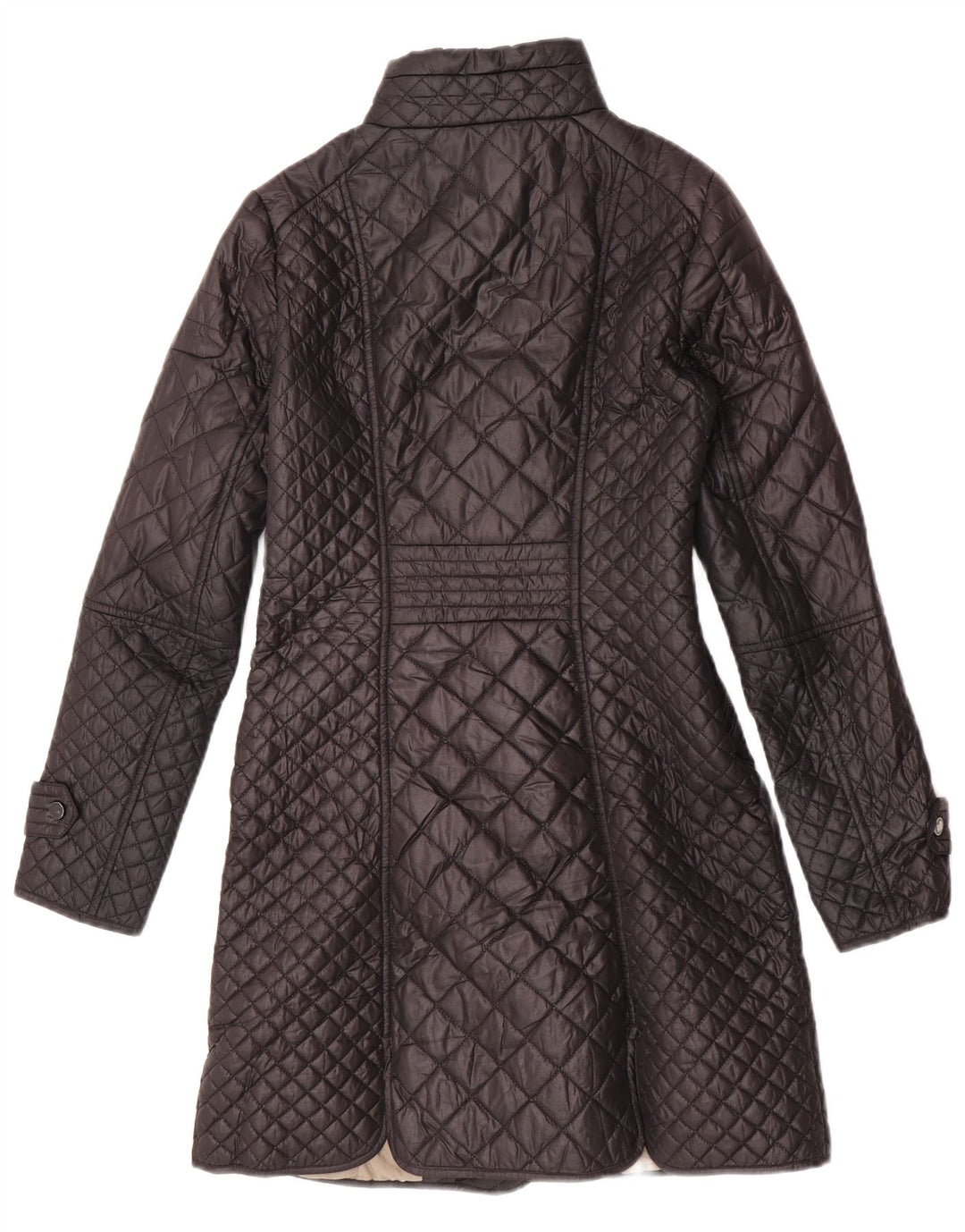 Zara Damen Steppmantel UK 6 XS Schwarz Polyester
