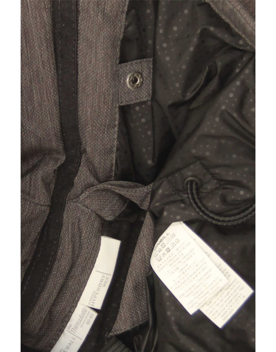 O'Neill Herren-Windbreakerjacke mit Kapuze, UK 10, Größe S, grau, Polyester