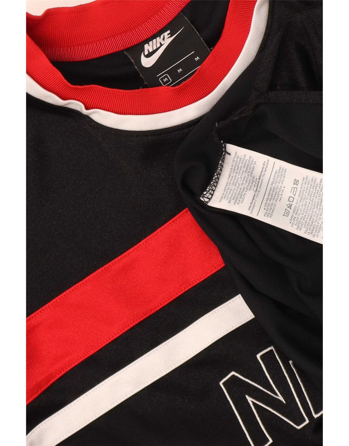 Nike Herren-T-Shirt mit regulärer Grafik, Mittelschwarzes Farbblock-Polyester
