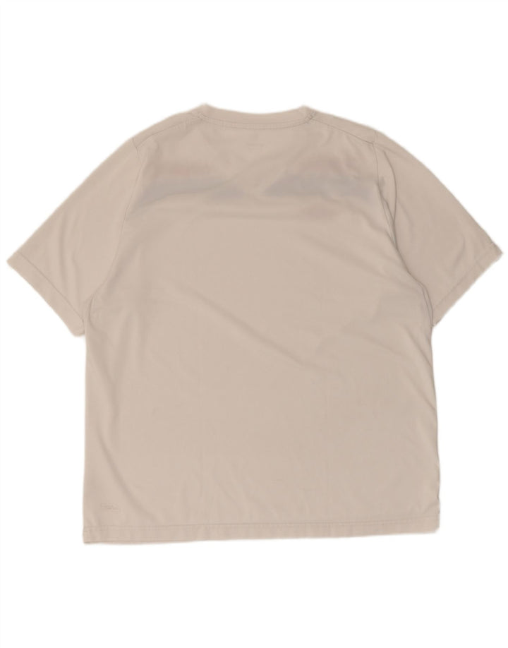 Umbro Herren-T-Shirt-Oberteil, großes weißes Colourblock-Polyester