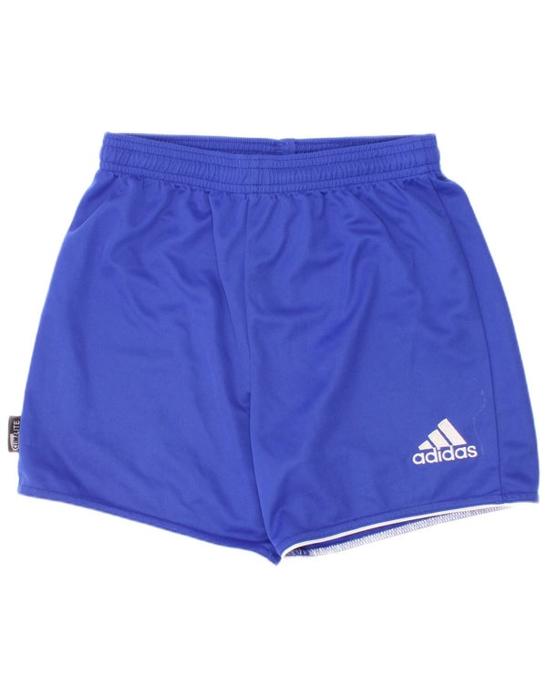 Adidas Jungen Climalite Sport Shorts 9-10 Jahre Blau Polyester