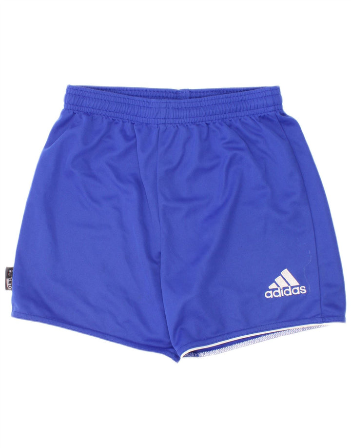 Adidas Jungen Climalite Sport Shorts 9-10 Jahre Blau Polyester