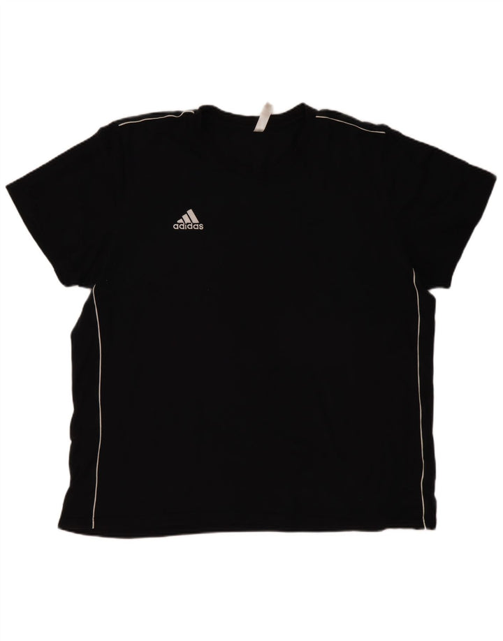 ADIDAS Herren T-Shirt Top 2XL Schwarz Baumwolle