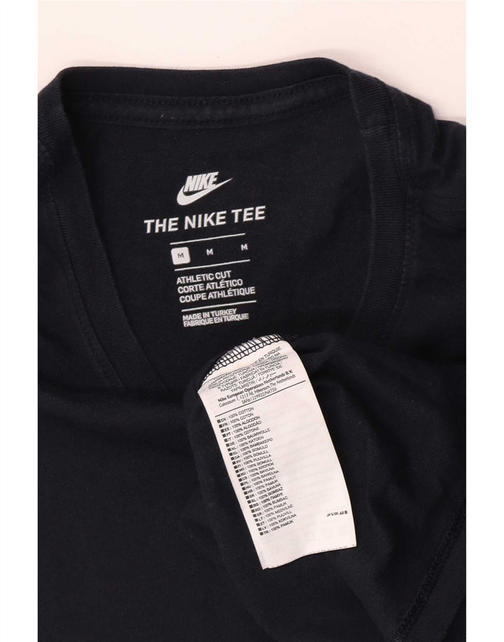 Nike Herren-T-Shirt mit athletischem Schnitt, mittelgroß, marineblau, Baumwolle