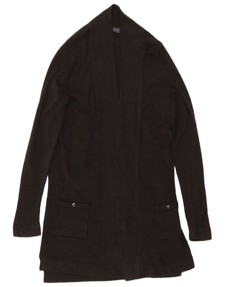 Marks & Spencer Damen Longline-Cardigan-Pullover UK 10 Small Schwarz