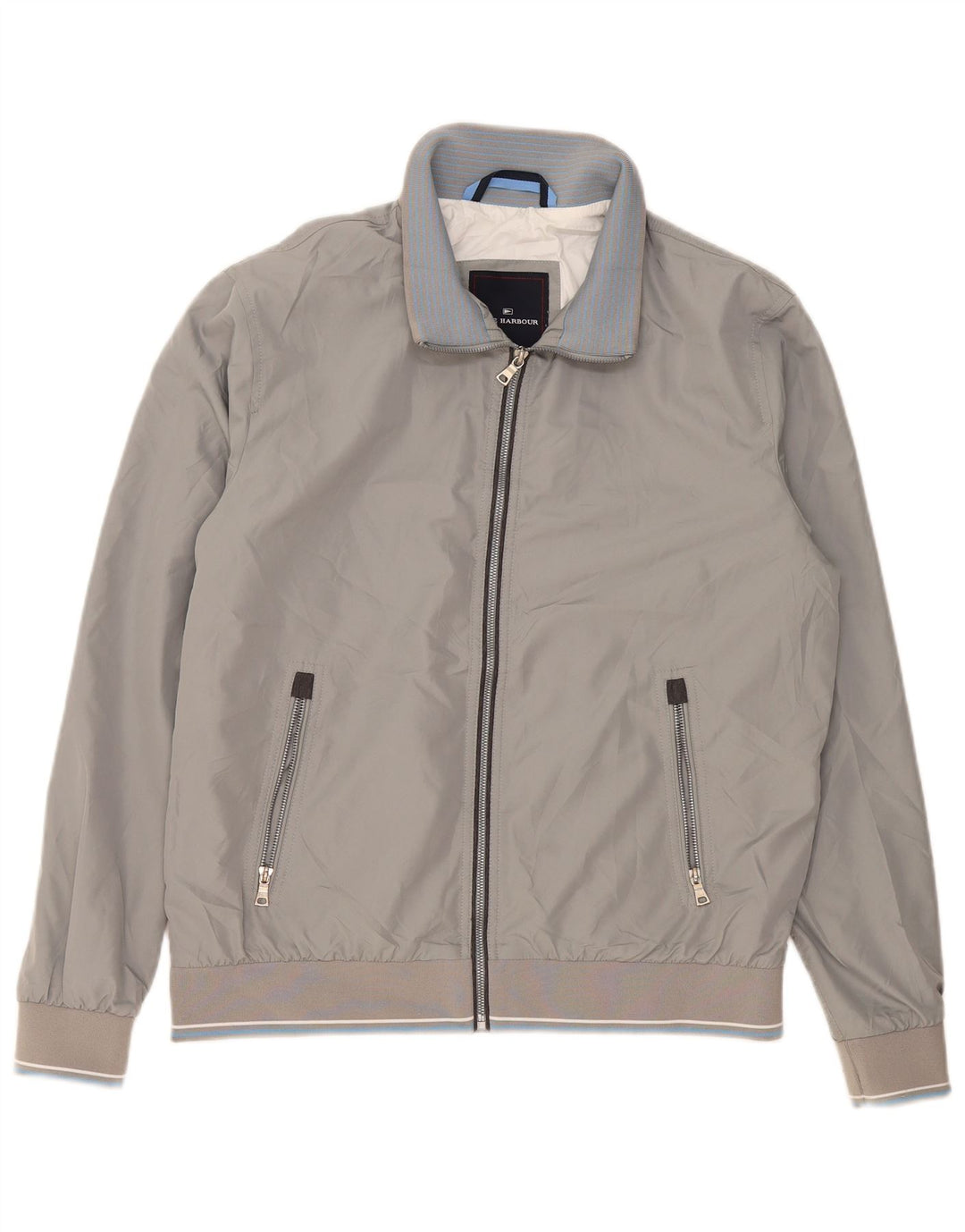 Marks & Spencer Herren Bomberjacke UK 38 Mittelgraues Polyester