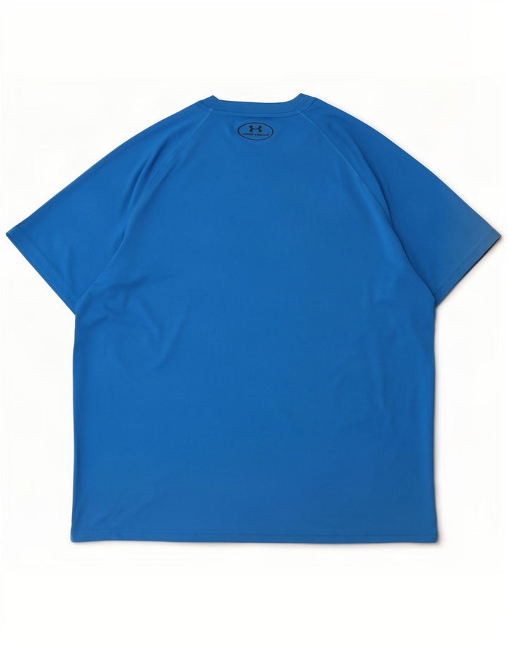 Under Armour Herren Heat Gear T-Shirt Top Large Blau