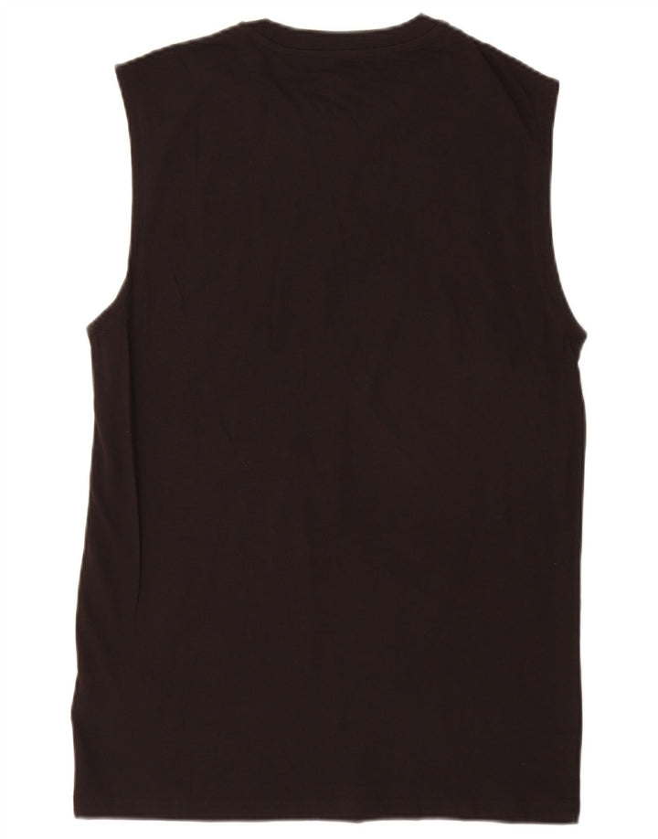 Puma Herren Graphic Vest Top Mittelschwarze Baumwolle